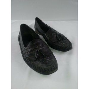 Mens Nun Bush Brown Leather Loafer Tassels Casual